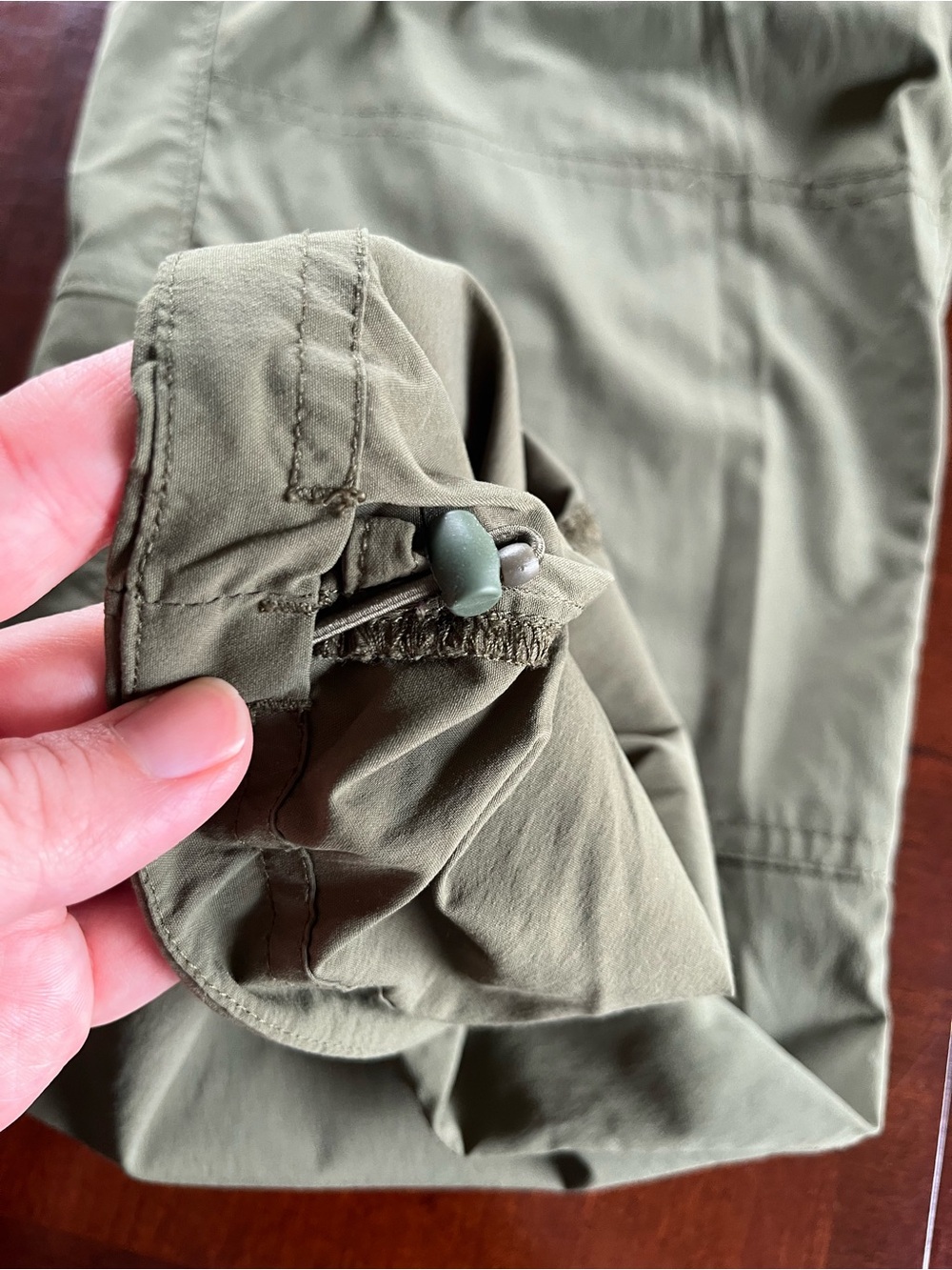 REI Nylon & Spandex Army Green Lightweight Hiking Camping Pants Size 14 - Picture 10 of 15
